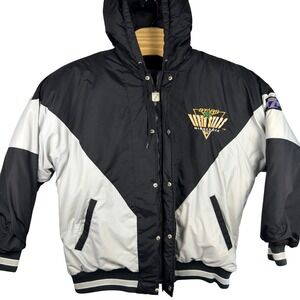 VINTAGE 90s Minnesota North Stars Logo 7 Jacket Mens XL NHL Hockey Winter Puffer